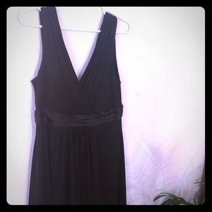 David’s Bridal Black V-Neck Dress, Size 12